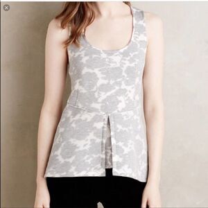 Anthropologie Akemi + Kin floral peplum sleeveless top